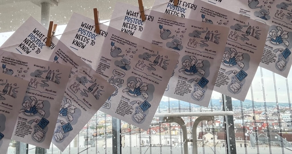 Flyers for picking were printed live on-site and provided to the participants